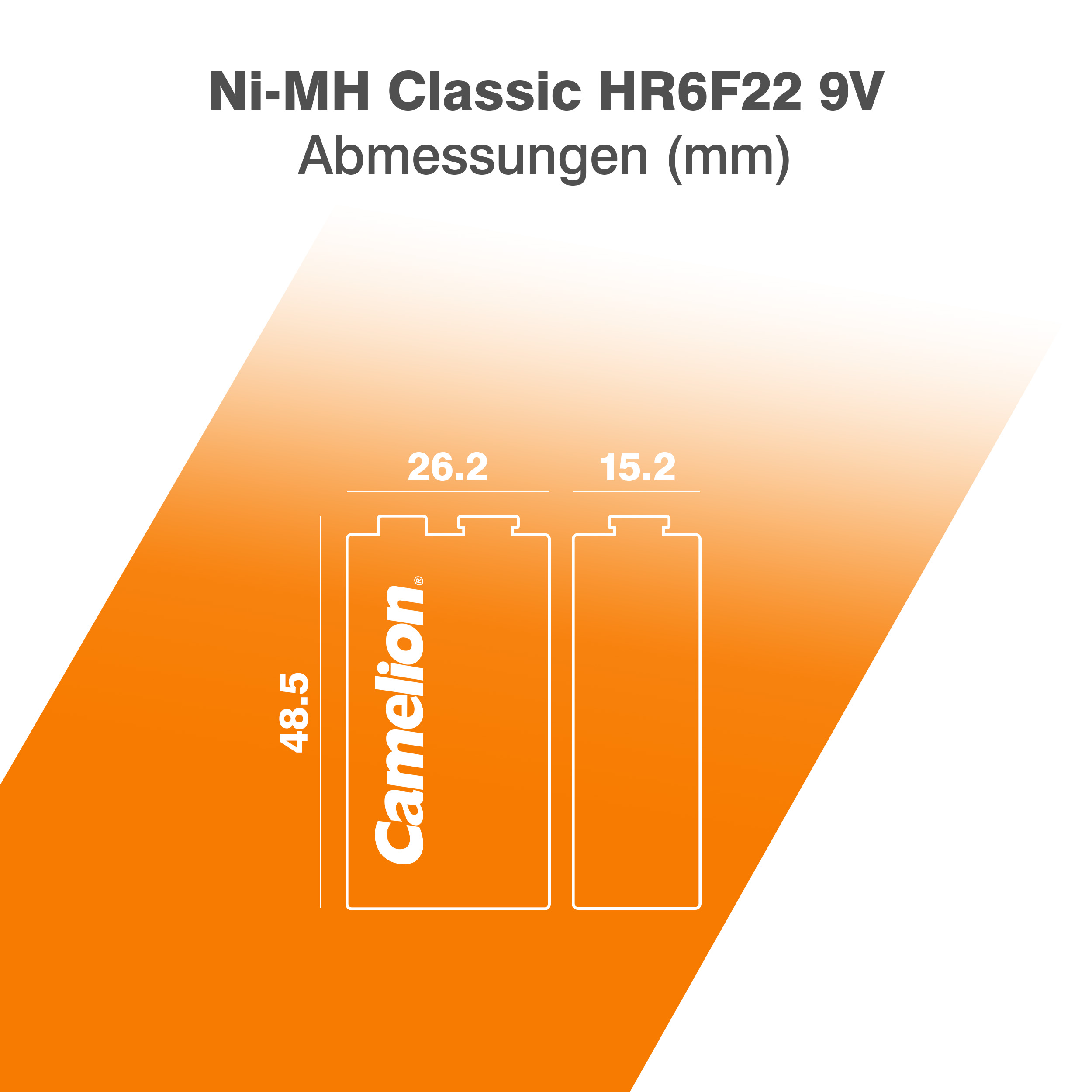 CAMELION Ni-MH 9V Block 200mA 
BP1