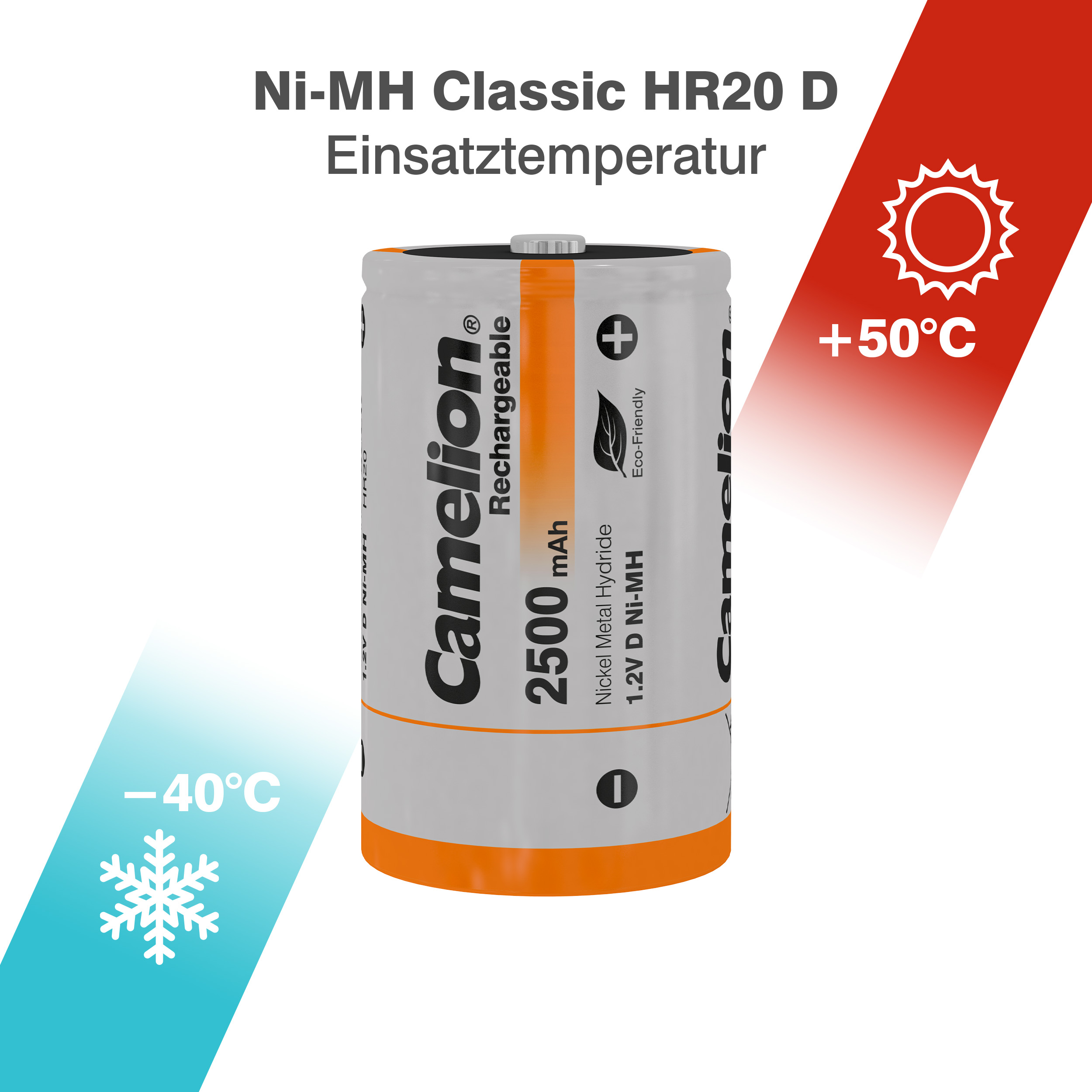 CAMELION Ni-MH HR20 D 2500mA 
BP2