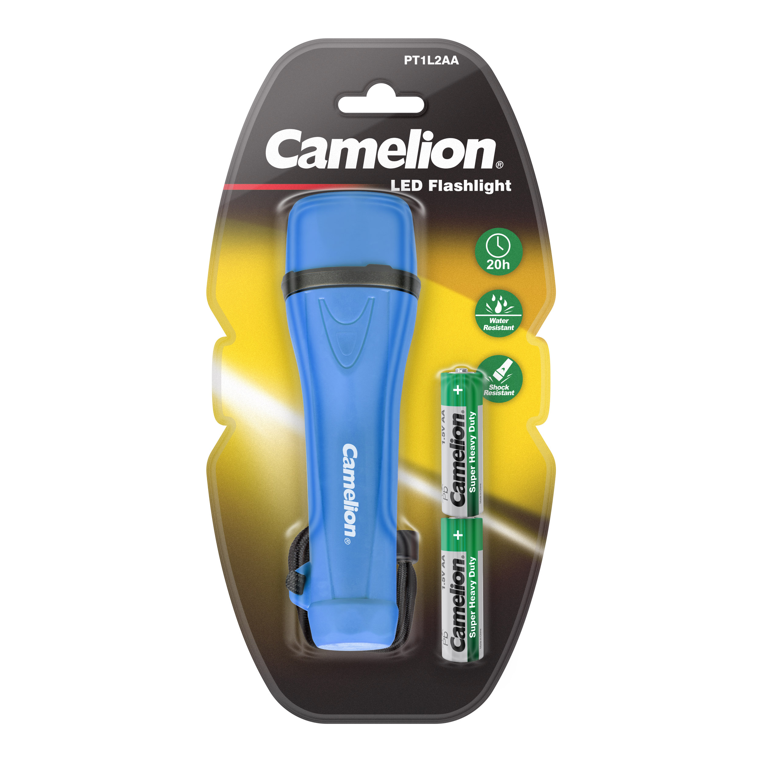 CAMELION PT1L2AA-2R6PBP 1LED Flashlight  
BP1